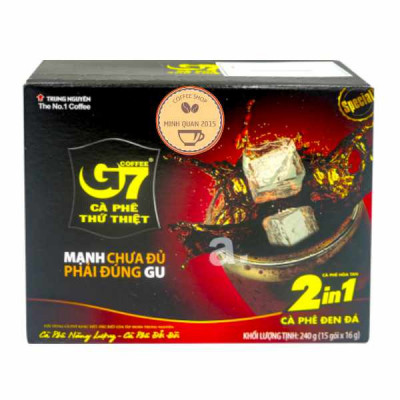 Trung nguyen black coffee 2in1 240g