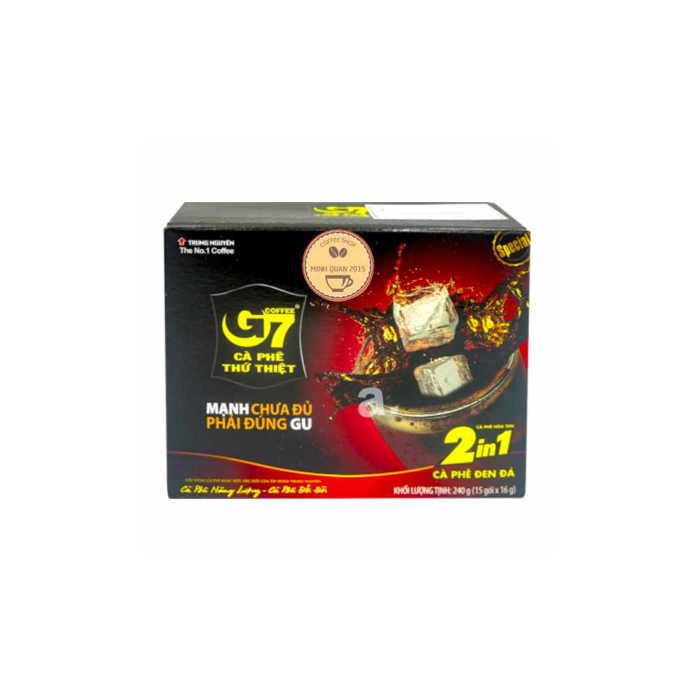 Trung nguyen black coffee 2in1 240g