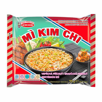 Kim chi instant noodle Pork flavor 75g