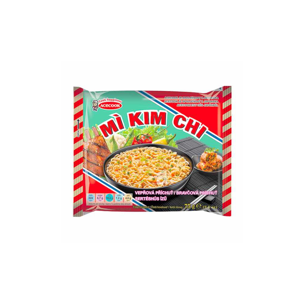 Kim chi instant noodle Pork flavor 75g