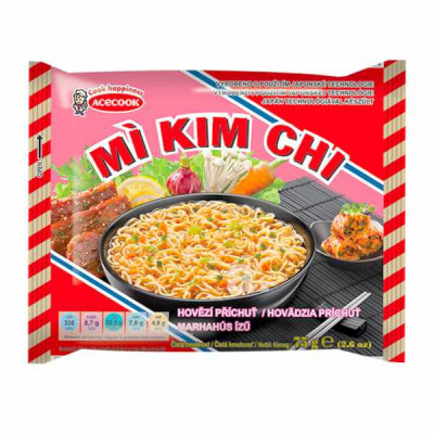Kim chi instant noodle Beef flavor 75g