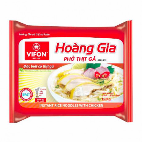 Vifon hoang gia instant rice noodle Chicken 120g