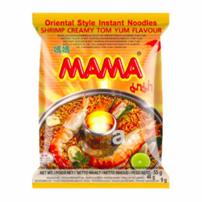 Mama instant noodle creamy Tom yum 55g