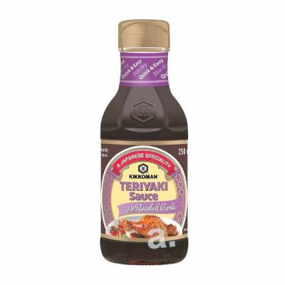 Kikkoman teriyaki sauce with roasted garlic 250ml