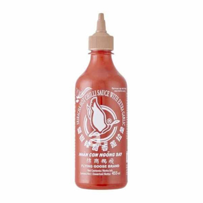 Flying goose Sriracha chilli sauce with garlic 455ml