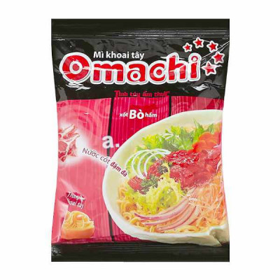 Omachi instantní bramborové nudle hovězí 80g