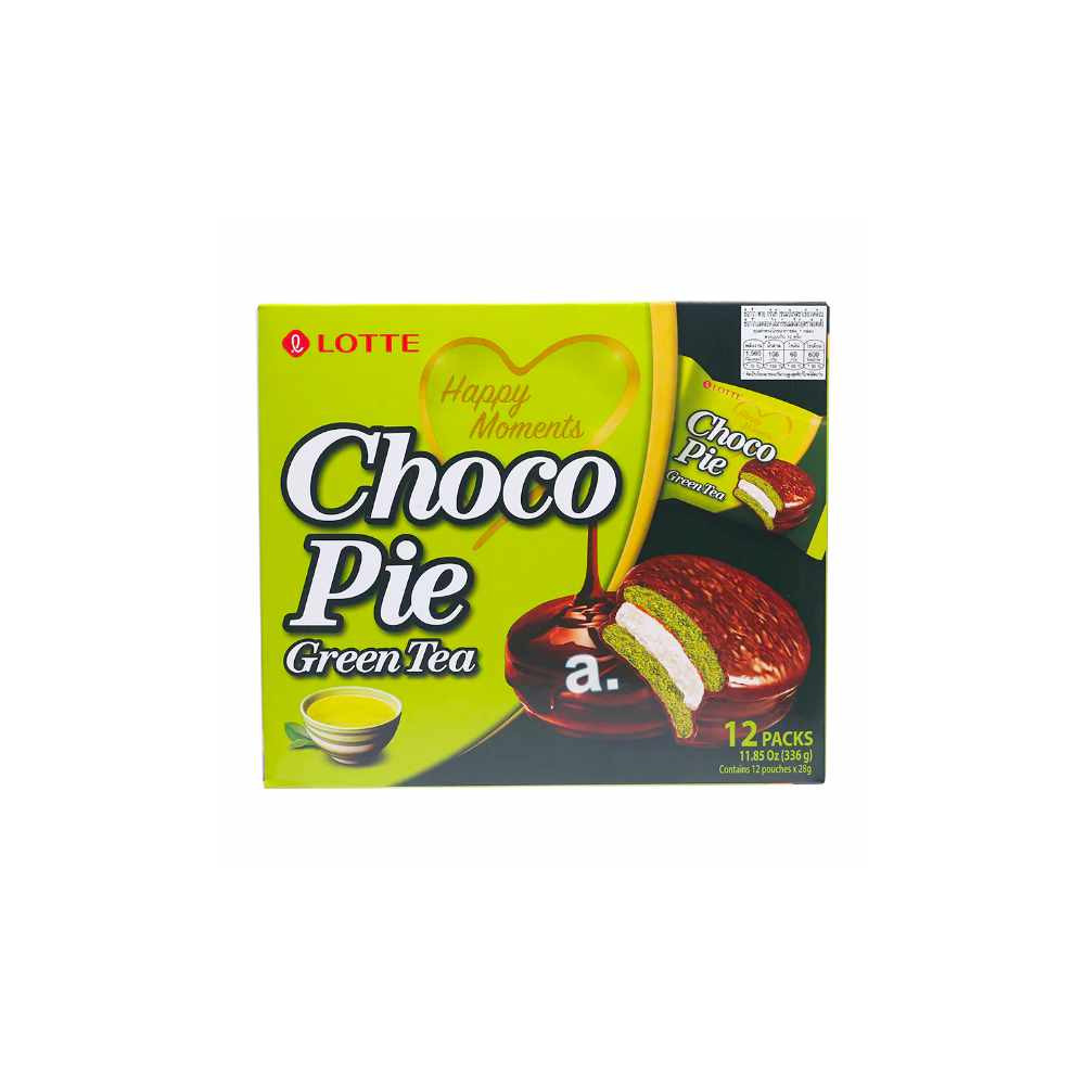 Lotte Choco pie Green tea flavour 336g