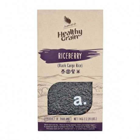 Black cargo rice Sawat-d healthy 1kg