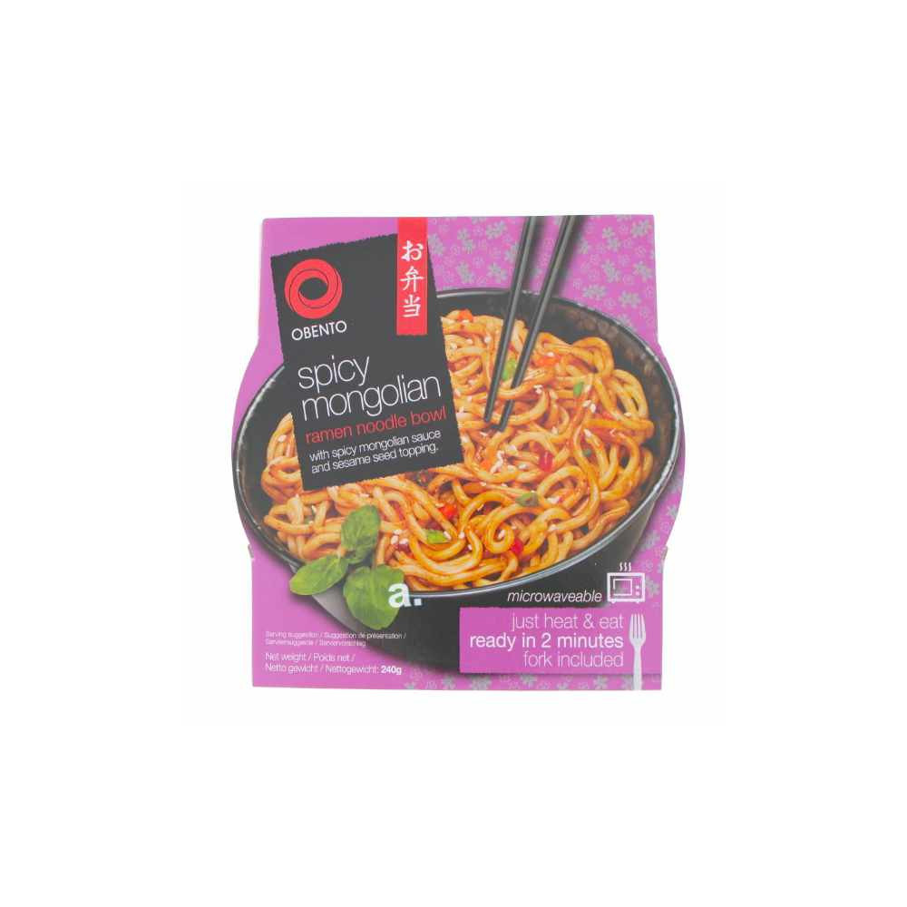 Obento spicy Mongolian ramen 240g Obento spicy Mongolian ramen 240g