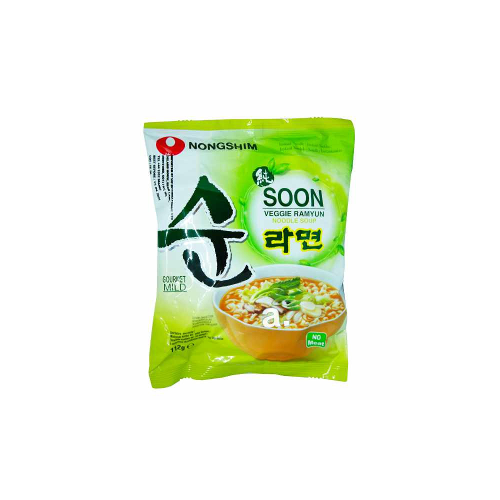 Nongshim Soon Veggie zeleninový 112g Nongshim Soon Veggie zeleninový 112g