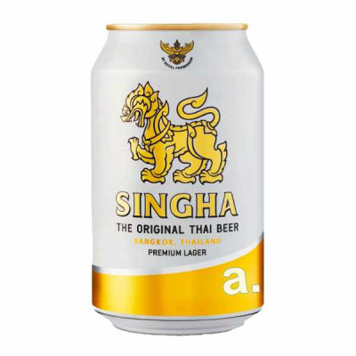 Singha Thai beer can 330 ml