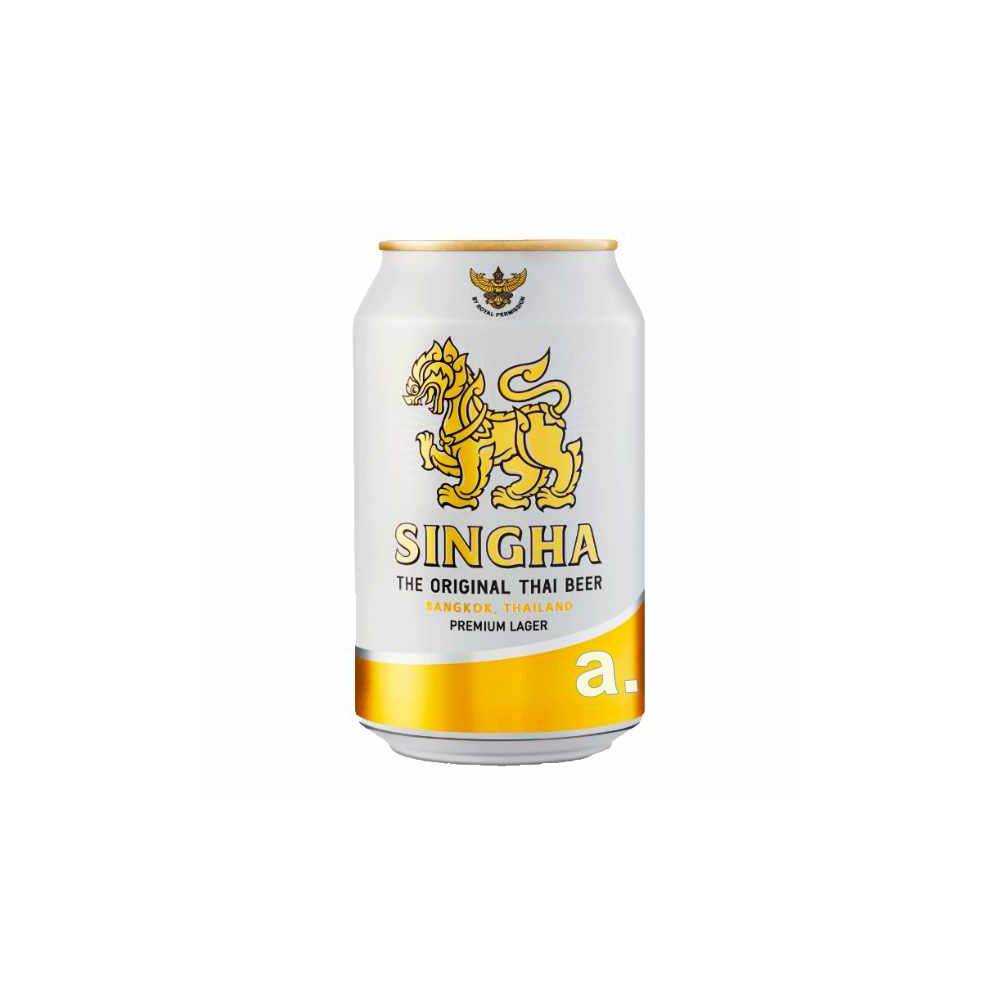 Singha Thai beer can 330 ml