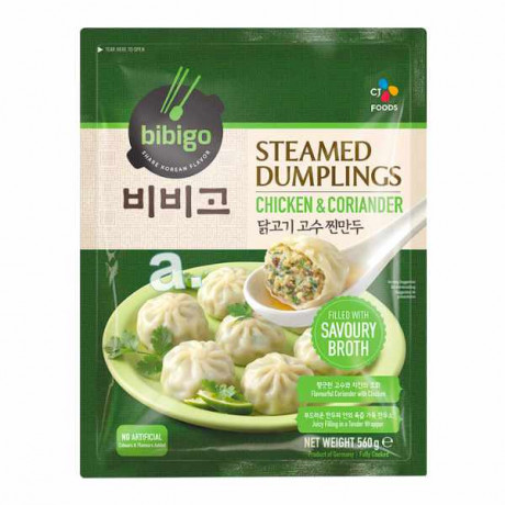 Bibigo steamed dumpling Chicken and coriander 560g