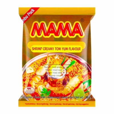 Mama instantní nudle s příchutí krémovou Tom yum 90g