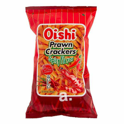 Oishi Krevetové chipsy pálivé 60g