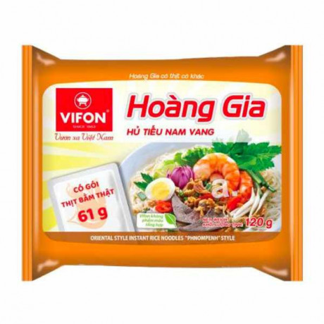 Vifon Hoang gia instant noodle Hu tieu nam vang 120g