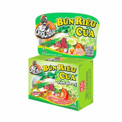 Viên gia vị Bún riêu cua Ông chà và 75g
