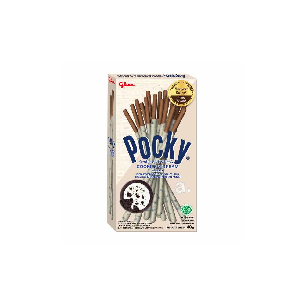 Glico Pocky Cookie And Cream 45g