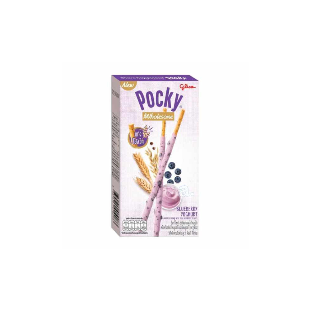 Glico Pocky tyčinky s příchutí borůvkového jogurtu 36g