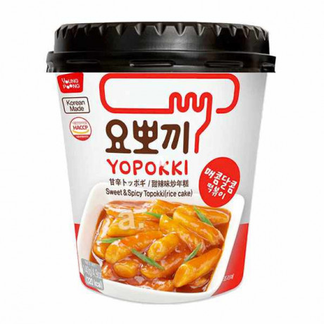 Yopokki Bánh gạo Topokki Cay ngọt 140g