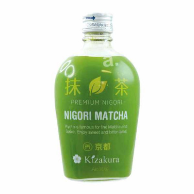 Kizakura Sake premium Nigori matcha 300 ml