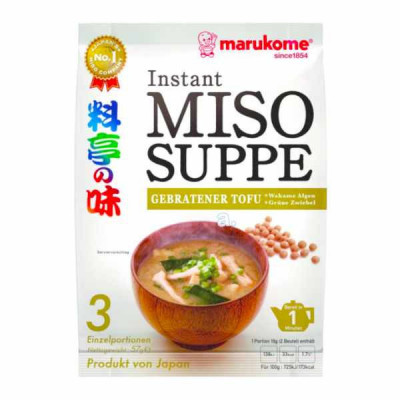 Marukome instant Miso soup Vegetable Tofu 57g