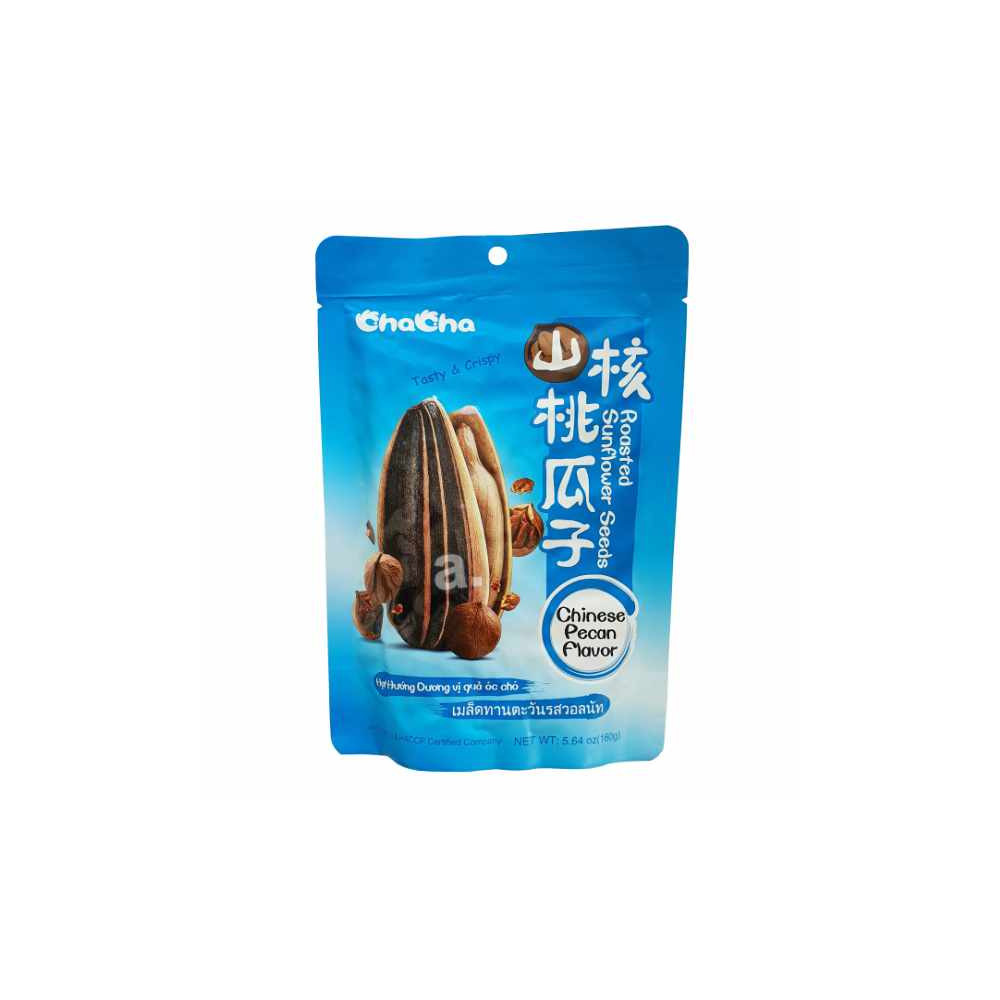 Cha cha roasted sunflower seeds Hickory nut flavor 160g Cha cha roasted sunflower seeds Hickory nut flavor 160g